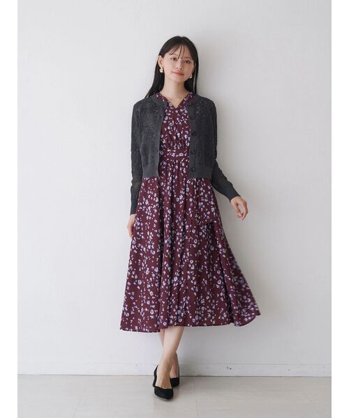 TONAL（トーナル） ワンピース フラワーシアーJQカシュクール