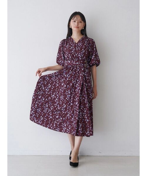 【花音】Sov. カシュクールワンピース フラワーシフォンカシュクールワンピース