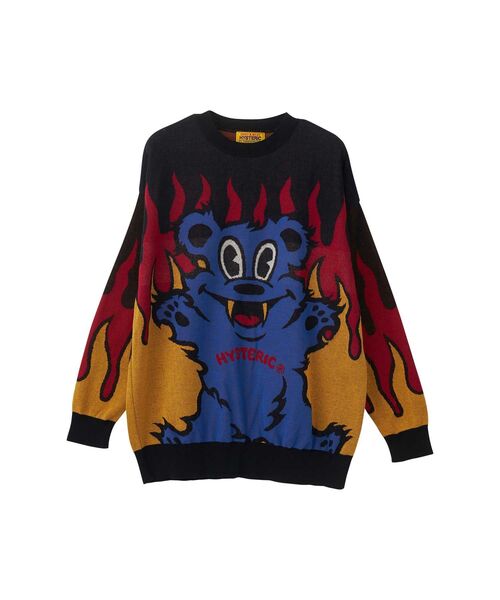 ニット セーター FIRE BEARジャカード セーター レディース