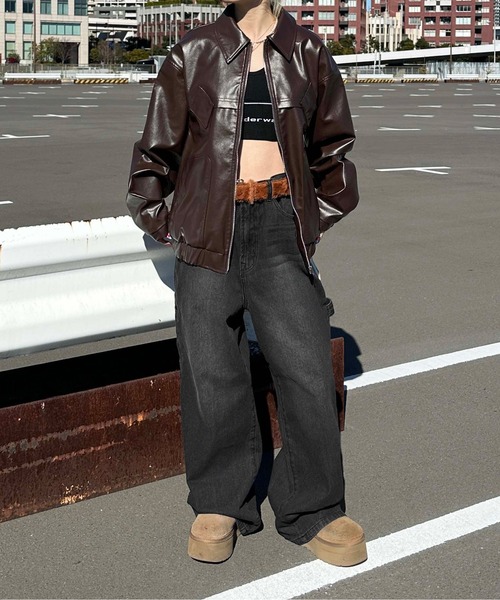 「sedacle」 加工デニムパンツ MEDIUM ブルー メンズ