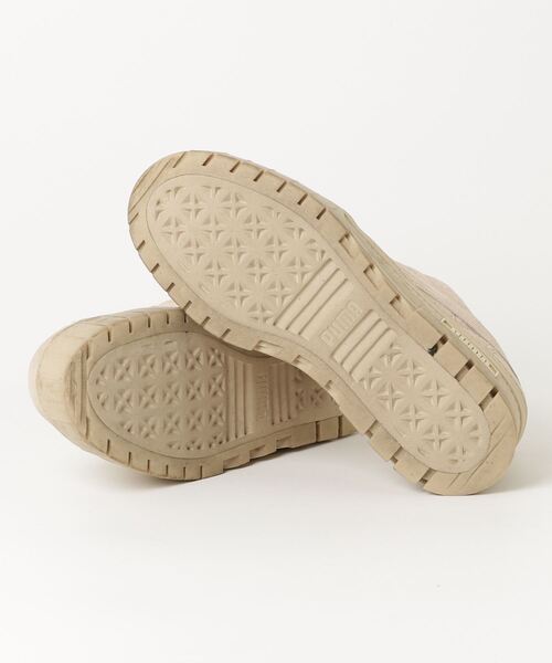 「PUMA」 ローカットスニーカー 24.5cm ベージュ レディース