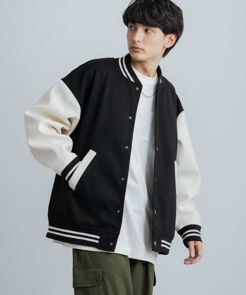 Rocky Monroe（ロッキーモンロー） スタジャン X-LARGE ブラック