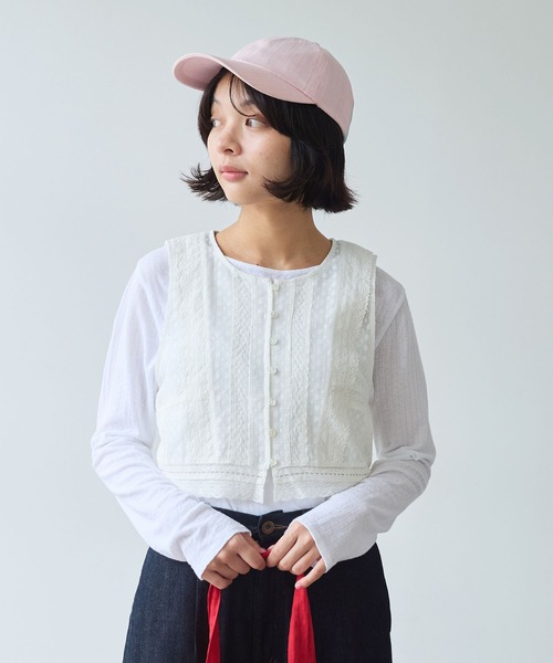 bulle de savon（ビュルデサボン） ベスト ジレ lace patchwork ベスト