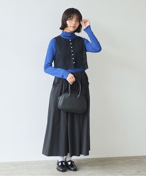 bulle de savon（ビュルデサボン） ベスト ジレ lace patchwork ベスト