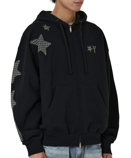 OY（オーワイ） パーカー 「OY/オーワイ」STAR CHECK HOODIE ZIP UP