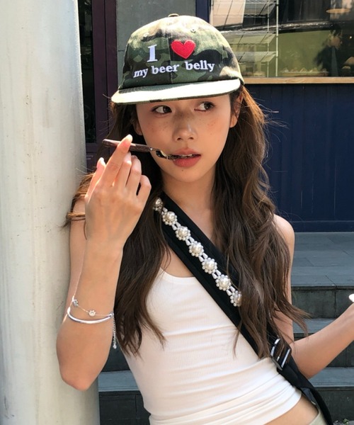 キャップ 帽子 Love logo embroidery cap レディース メンズ