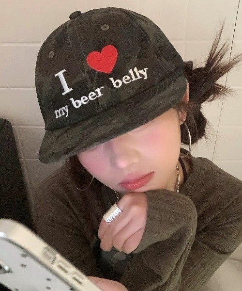 キャップ 帽子 レディース Love logo embroidery cap メンズ