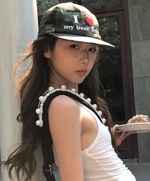 キャップ 帽子 Love logo embroidery cap レディース メンズ