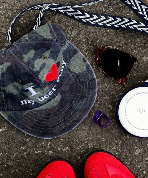 キャップ 帽子 Love logo embroidery cap レディース メンズ