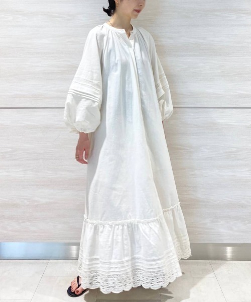 「BABYLONE」 長袖ワンピース フリー ブラック レディース_画像2