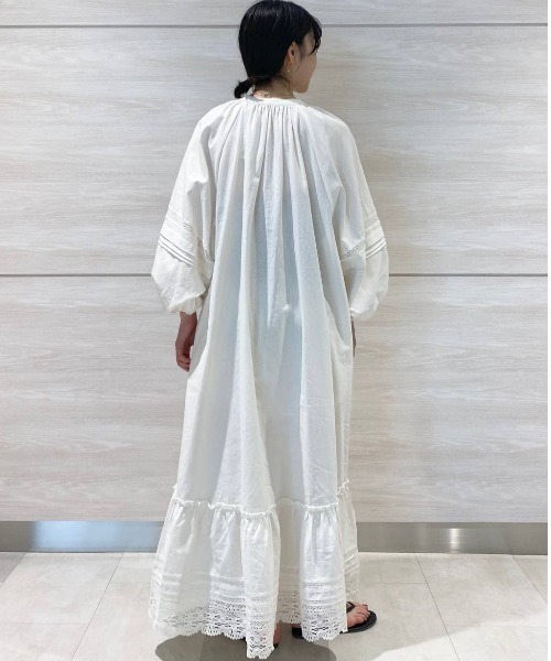 「BABYLONE」 長袖ワンピース フリー ブラック レディース_画像3