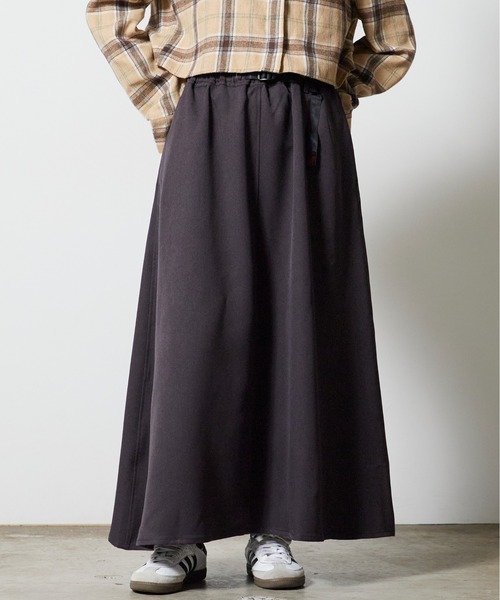 Gramicci（グラミチ） ロング スカート WOOL LIKE FLARE SKIRT ウール