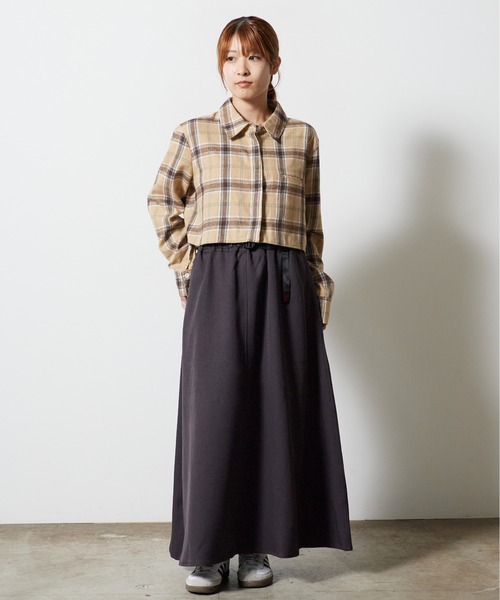 Gramicci（グラミチ） ロング スカート WOOL LIKE FLARE SKIRT ウール