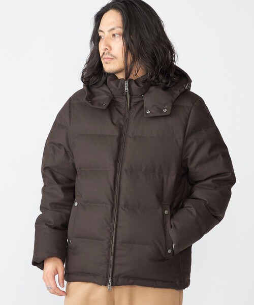 SHIPS（シップス） ダウンジャケット SMALL ブラウン メンズ