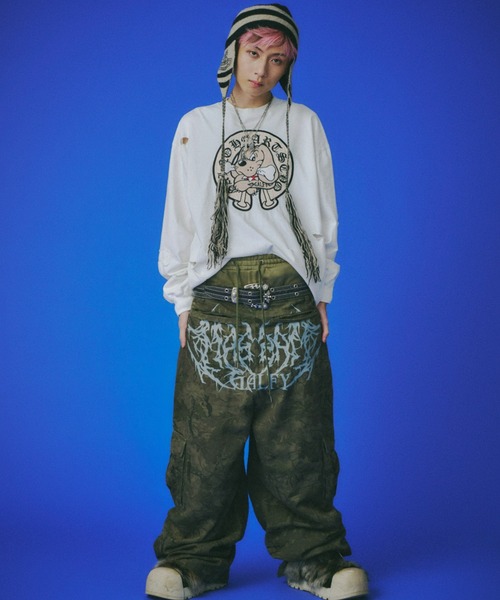 GALFY（ガルフィー） tシャツ 「GALFY」百合の紋紋ボロンTee