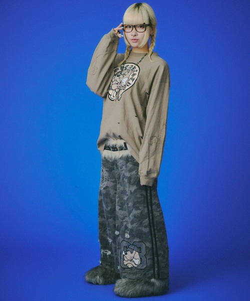 GALFY（ガルフィー） tシャツ 「GALFY」百合の紋紋ボロンTee