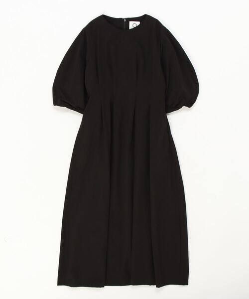 マルゥユナイテッドアローズ今季シンプル ブラック ロングワンピース 半袖 MARW UNITED ARROWS（マルゥ ユナイテッドアローズ） 半袖ワンピース