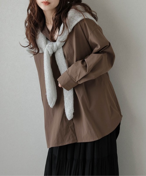 ブラウス シャツ ドライタッチライトシャツ レディース : ZOZOTOWN