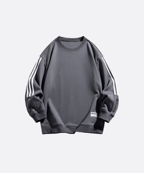 トレーナー スウェット Stripe Docking Sweat メンズ