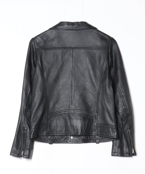 「Simplicite」 レザーブルゾン M ブラック レディース_画像2