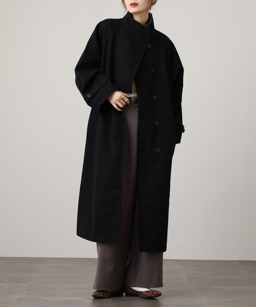 OMNES（オムネス） コート アウター ニットモッサ スタンドカラー