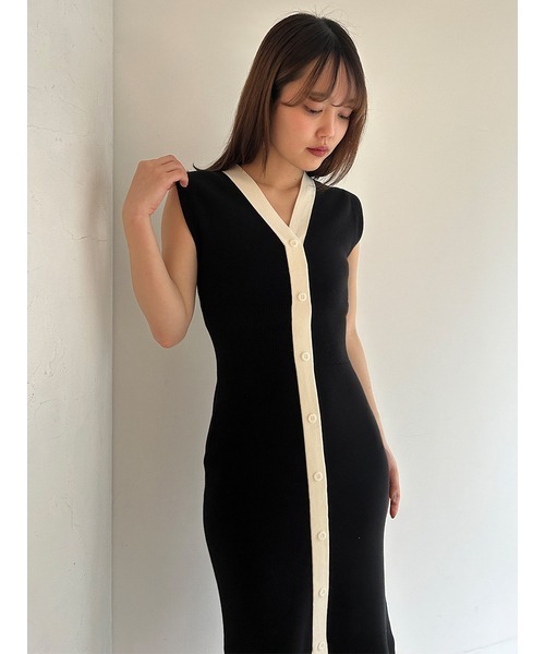 SNIDEL（スナイデル） ニットワンピース ONE SIZE ピンク レディース