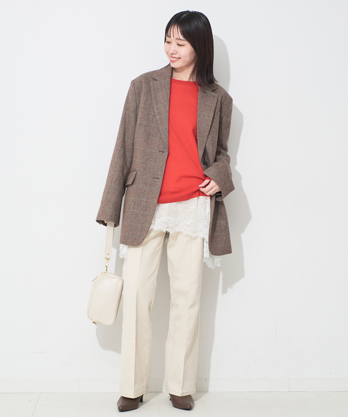 SLOBE IENA（スローブイエナ） tシャツ レースコンビカットソー