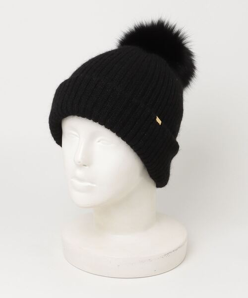 CA4LA（カシラ） ニットキャップ ONESIZE ブラック レディース