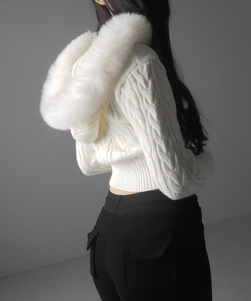 me+em select（ミームセレクト） パーカー 「 2color 」ファー