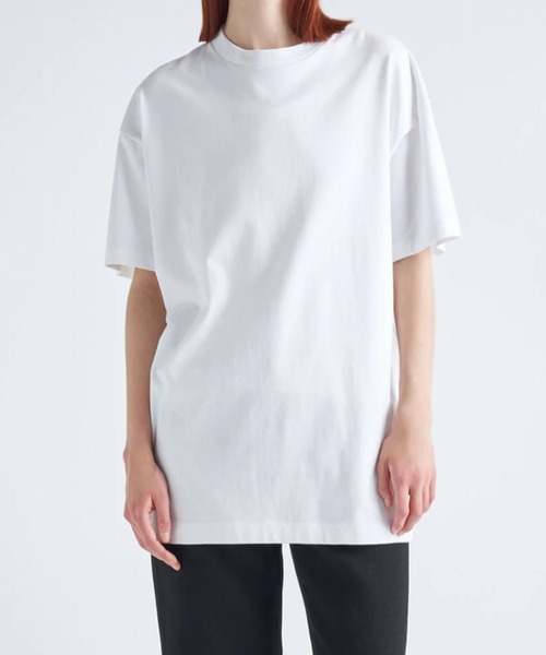 「ATON」 半袖Tシャツ 4 ホワイト メンズ_画像3