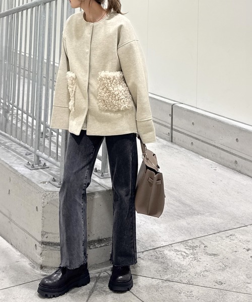 I-SOOK（アイスー） ジャケット ノーカラージャケット ノーカラー