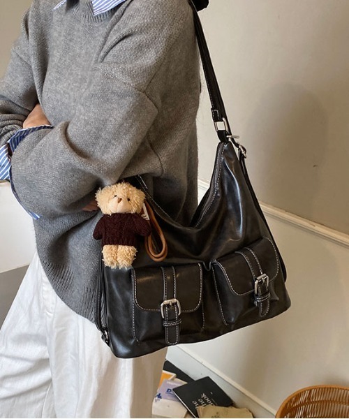 FREE STYLISTS ショルダーバッグ バッグ Y2K バックルレザーショルダー