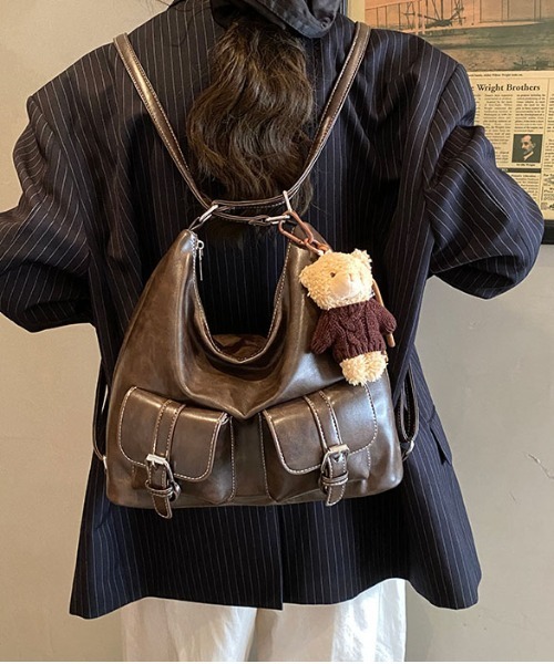 FREE STYLISTS ショルダーバッグ バッグ Y2K バックルレザーショルダー