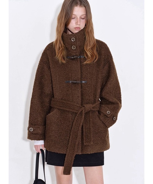 コート アウター スタンドカラー プードルファーコート FD25W017「Fano