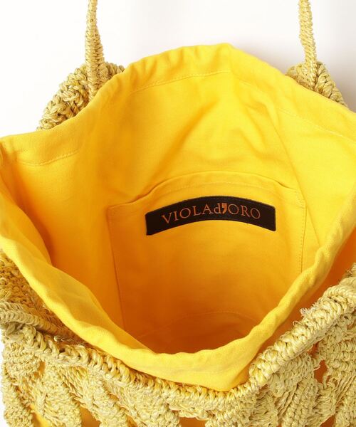 「VIOLAd'ORO」 かごバッグ FREE ナチュラル レディースの画像