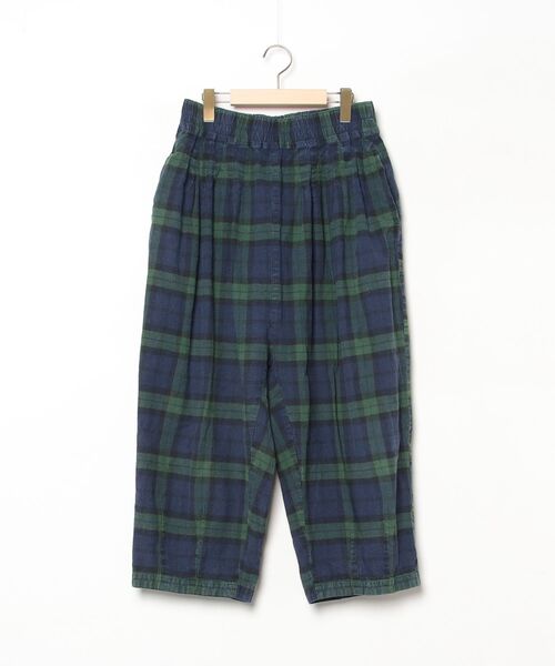 Sunny clouds（サニークラウズ） チェック柄イージーパンツ LL