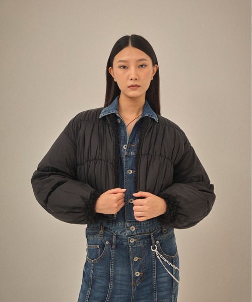 VERSEAU チベットラムリバーシブルブルゾン VERSEAU（ヴェルソー） ブルゾン アウター 「 」 チベットラム