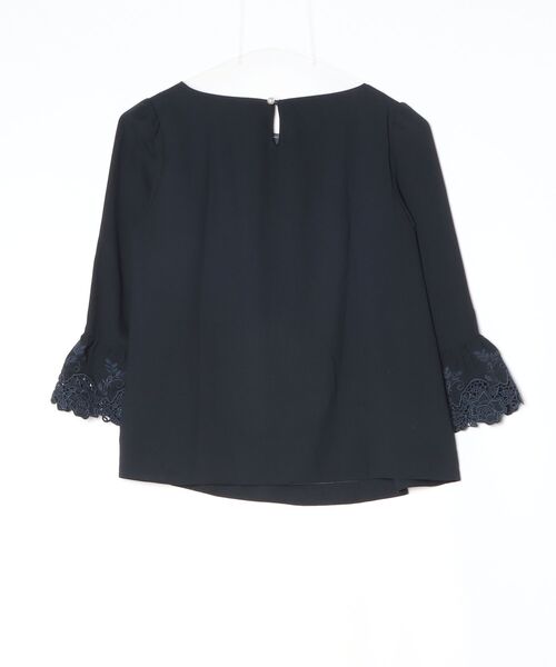 「Debut de Fiore」 長袖ブラウス SMALL ネイビー レディース_画像2