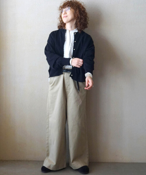 「JOURNAL STANDARD LUXE」 ニットカーディガン FREE レッド レディース_画像4