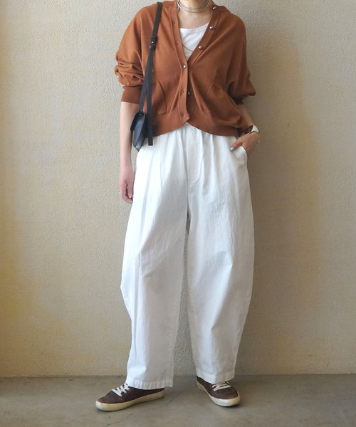「JOURNAL STANDARD LUXE」 ニットカーディガン FREE レッド レディース_画像8
