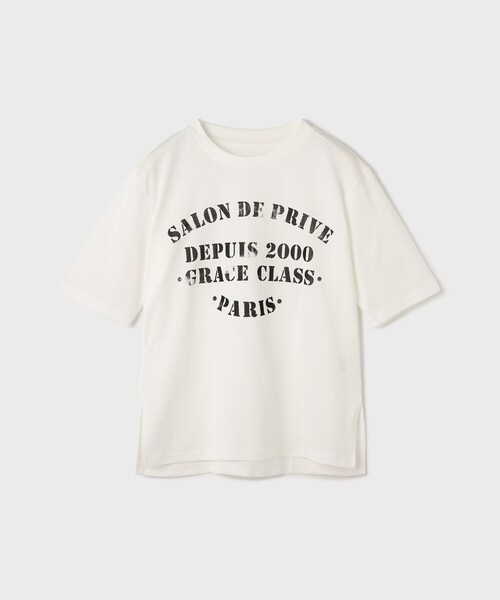 グレースコンチネンタル　グレースクラス　レタードTシャツ　新品　20SS GRACE CLASS tシャツ ステンシルレタードT レディース : ZOZOTOWN
