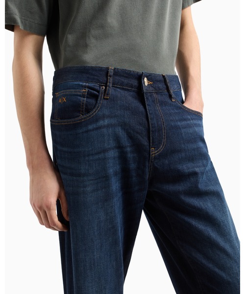 EMPORIO ARMANI ダークブルーストレートデニム 28 ARMANI EXCHANGE ジーンズ 「A|X アルマーニ エクスチェンジ」ダーク