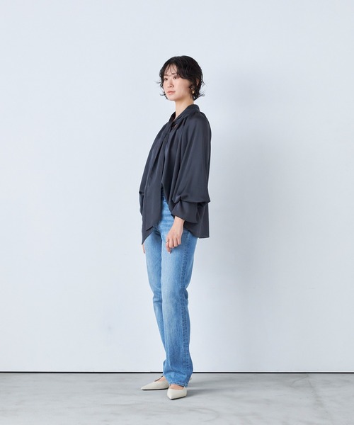 新品　ヤヌーク　High Waist ANNETTE ストレート　デニムパンツ YANUK（ヤヌーク） ジーンズ デニム デニムパンツ スリムストレート