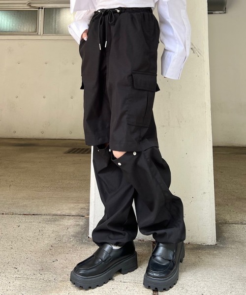「ROGER AND RAW」 カーゴパンツ MEDIUM ブラック レディース_画像2