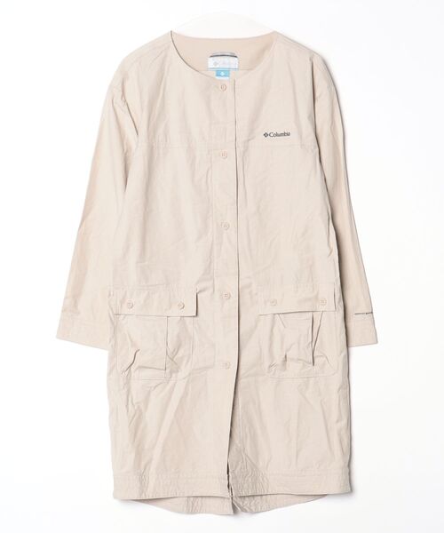 CANALI リバーシブル スプリングコート ベージュ & ホワイトベージュ Columbia（コロンビア） スプリングコート M ベージュ レディース