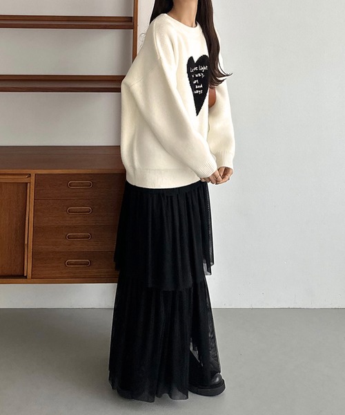 「callautia」 長袖ニット LARGE グレー レディース_画像5