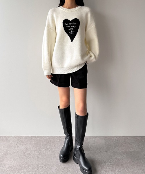 「callautia」 長袖ニット LARGE グレー レディース_画像7