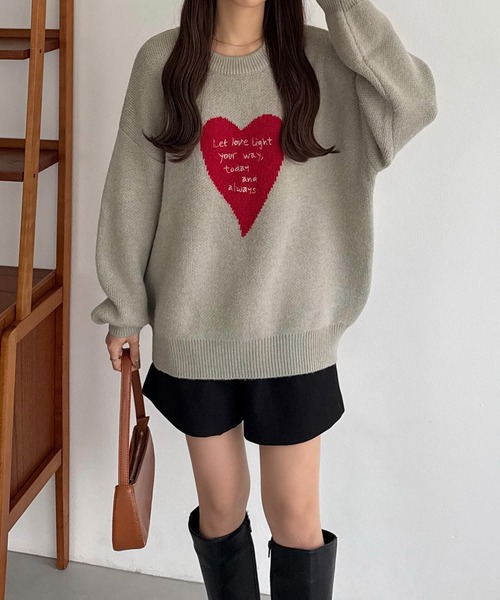 「callautia」 長袖ニット LARGE グレー レディース_画像9