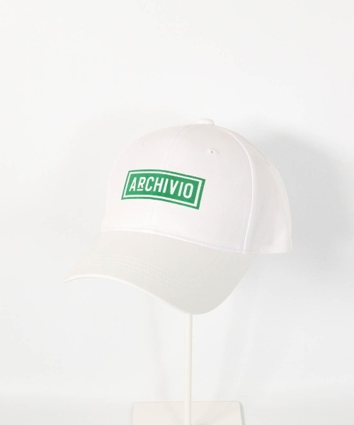 archivio（アルチビオ） キャップ 帽子 「MENS」ボックスロゴ撥水
