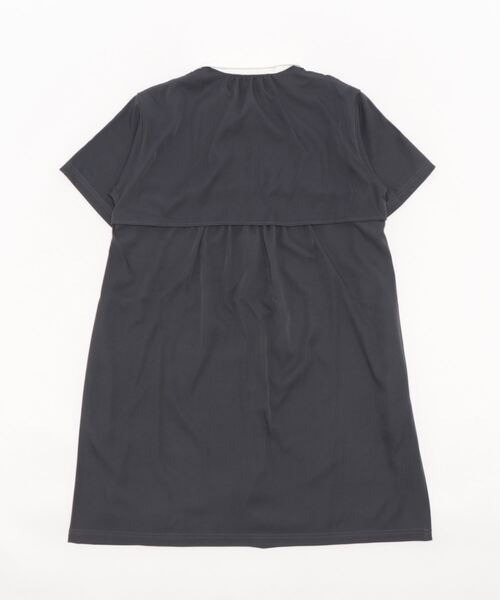 「179/WG」 半袖ワンピース MEDIUM チャコールグレー レディース_画像2